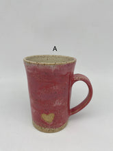 Load image into Gallery viewer, Exposed Clay Heart Mugs
