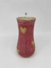 Load image into Gallery viewer, Exposed Clay Heart Vases
