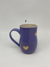 Load image into Gallery viewer, Exposed Clay Heart Mugs
