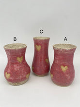 Load image into Gallery viewer, Exposed Clay Heart Vases
